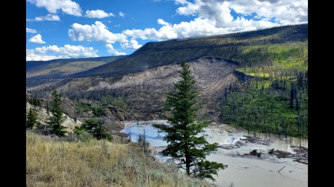 Landslide blocks Chilcotin River July 31